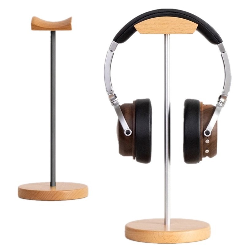 Gaming Setup Desk - Support pour casque en bois de