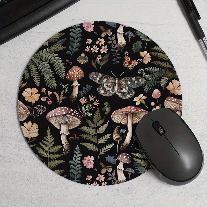 Desk Setup Pegboard - Tapis de souris rond en caoutchouc