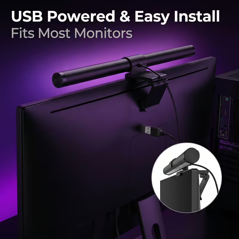 Barre lumineuse LED pour monit - Desk Setup Lighting avis et prix
