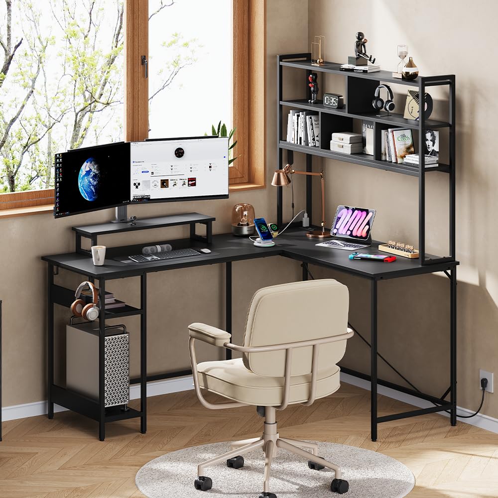 Bureau de jeu en forme de L av - Gaming Setup Desk avis et prix