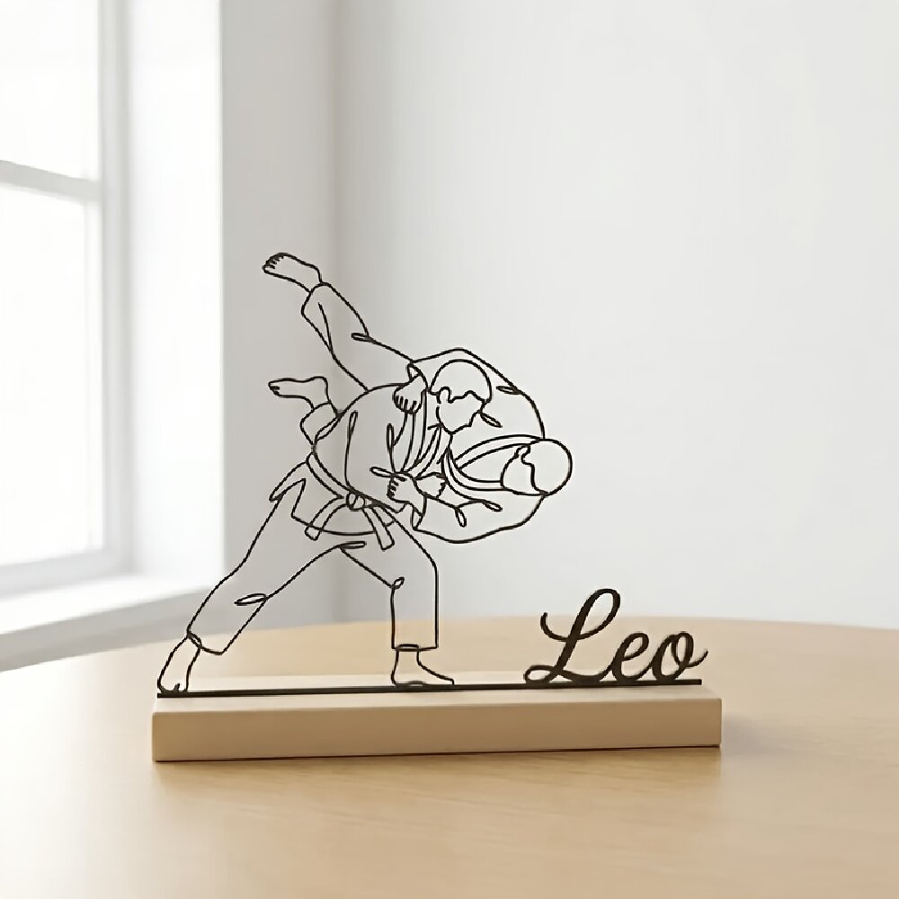 Statue d'arts martiaux de judo - Desk Setup Decor avis et prix