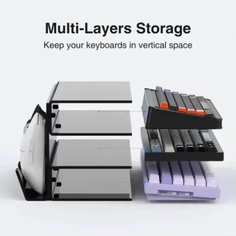 Support de clavier à 3 niveaux - Desk Setup Pegboard avis et prix