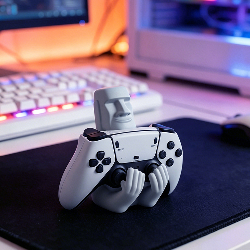 Sculpture en résine Moai de l' - Desk Setup Xbox avis et prix