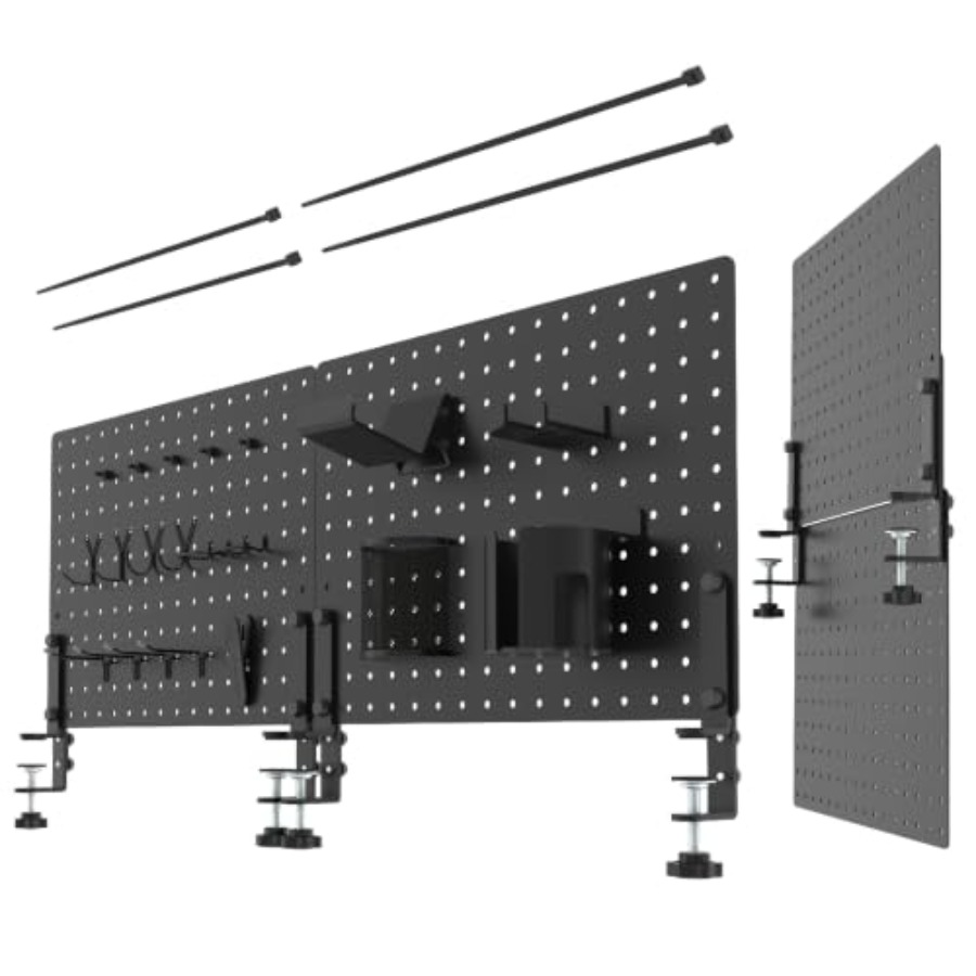 Panneau perforé à fixer sur bu - Desk Setup Pegboard avis et prix