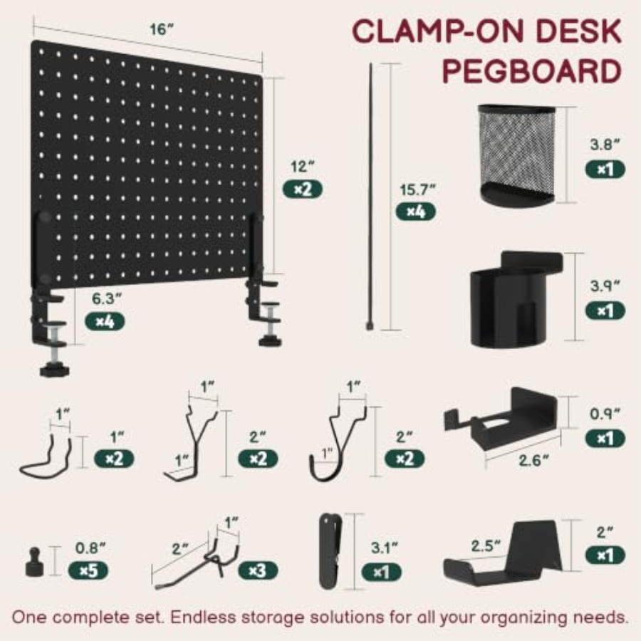 Panneau perforé à fixer sur bu - Desk Setup Pegboard avis et prix