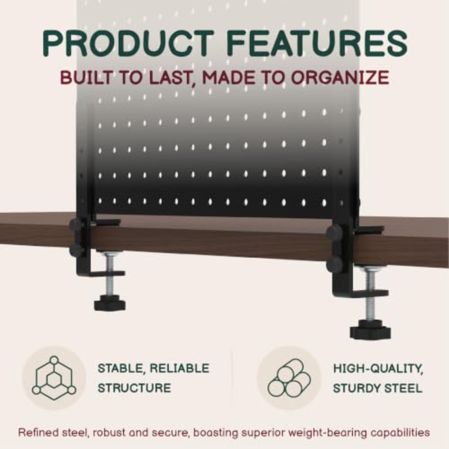 Panneau perforé à fixer sur bu - Desk Setup Pegboard avis et prix
