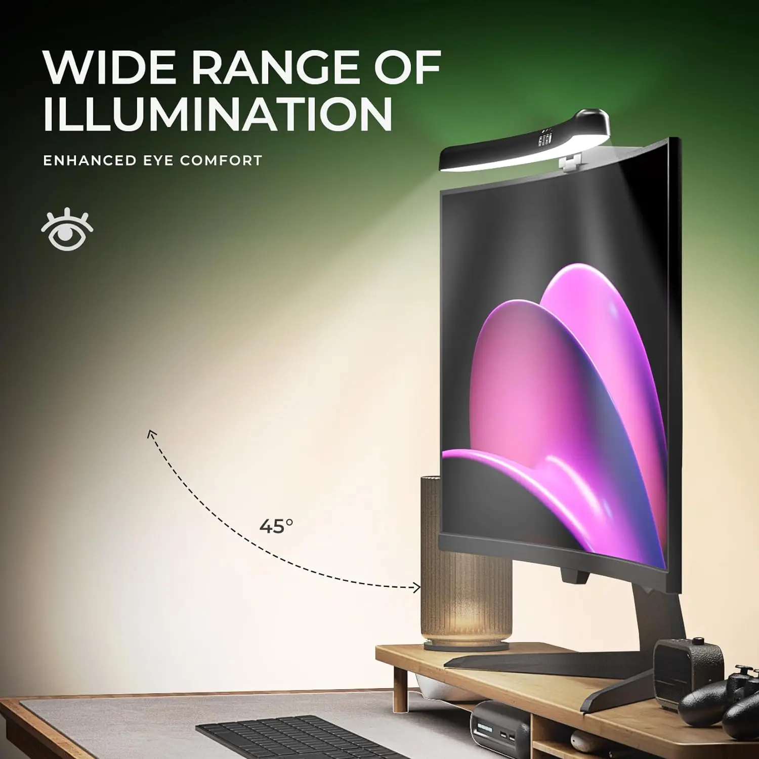 Barre lumineuse pour écran d'o - Gaming Setup Desk avis et prix